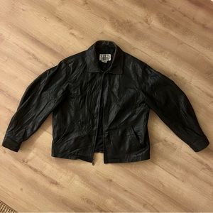 City Streets - Black Leather Jacket